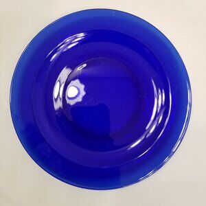 Vintage Glass Cobalt Blue 8.25" Plate